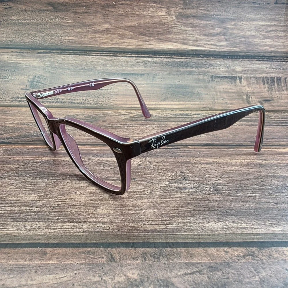 Ray-Ban RB 5228 2126 Dark Violet Rectangular Eyeglasses Frames 53-17-140